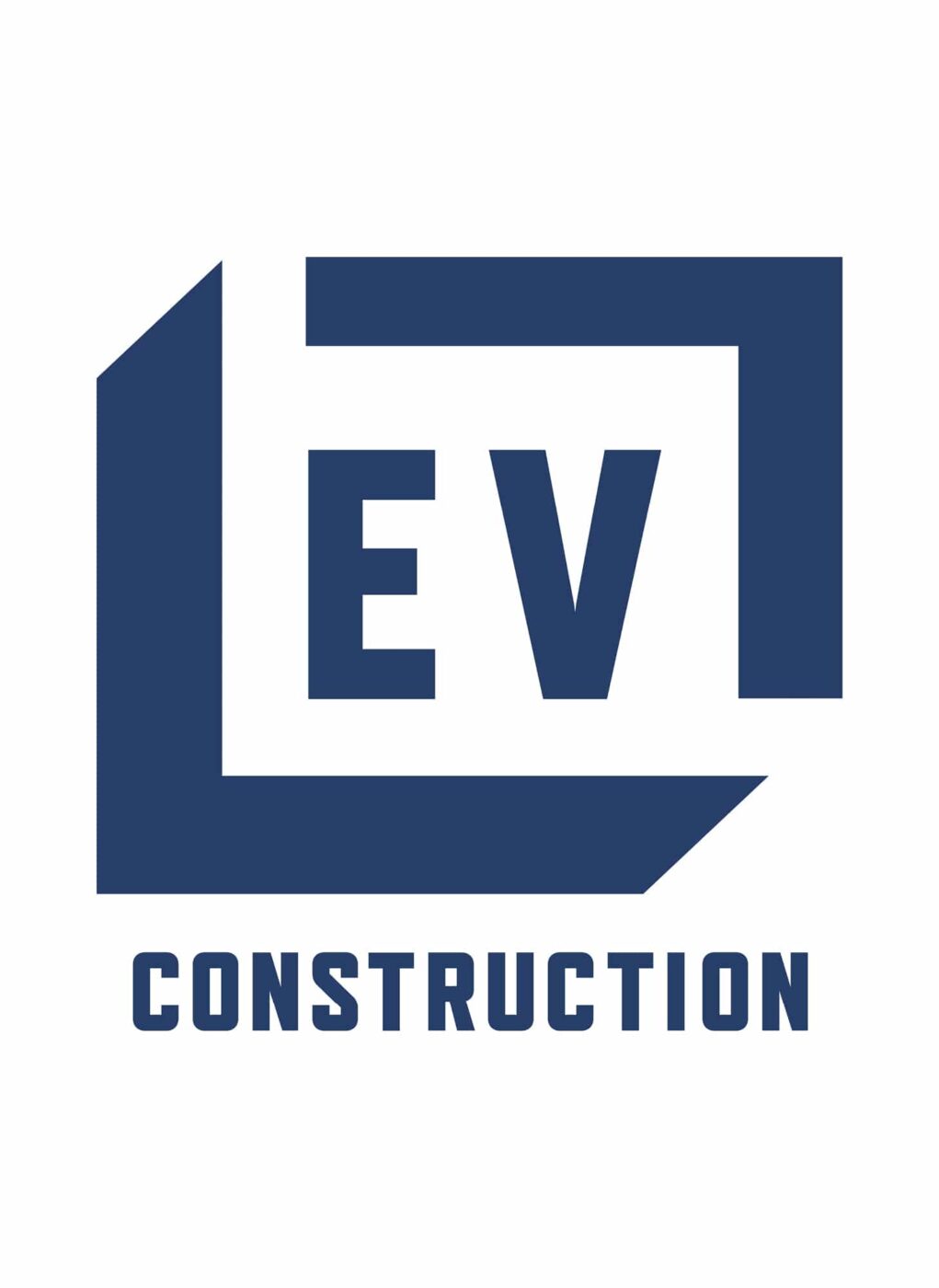 EV Construction Logo General Contractor Rebrand West Michigan