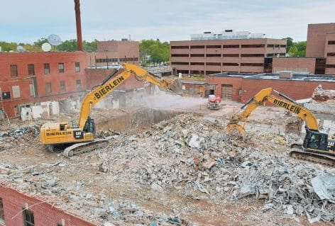 EV Construction Hospital demolition West Michigan Hackley Hospital