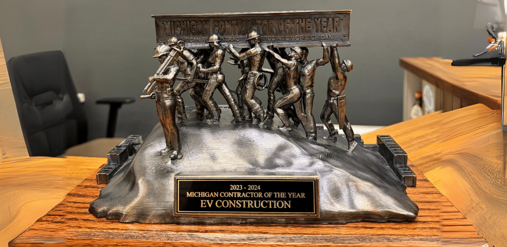 Honored to be Named Michigan Contractor of the Year (MCOY) by the ASA of Michigan