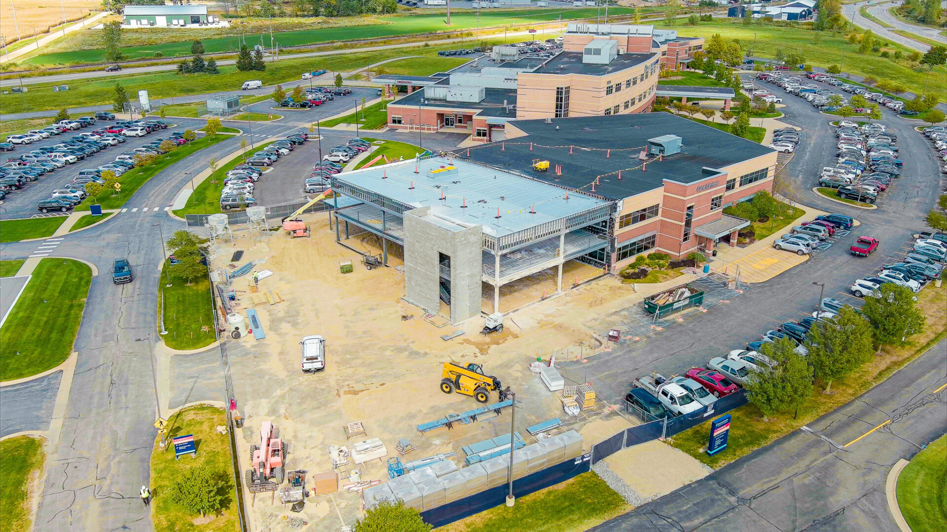 Corewell Health Zeeland Hospital EV Construction