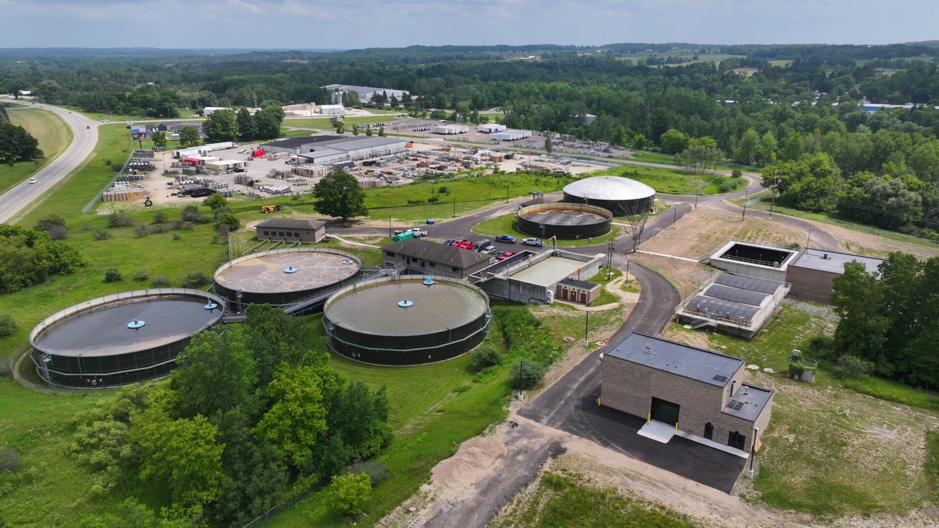Reed City Waste Water Treatment Plant EV Construction