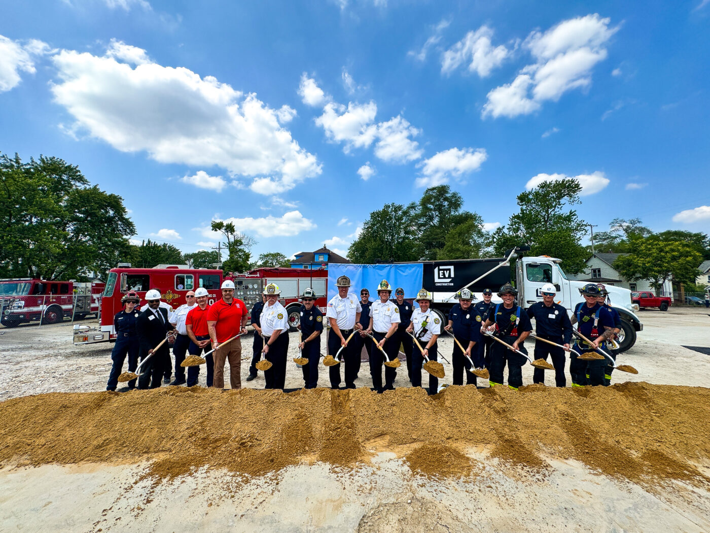 Grand Rapids Fire Department Division Street Station Groundbreaking EV Construction