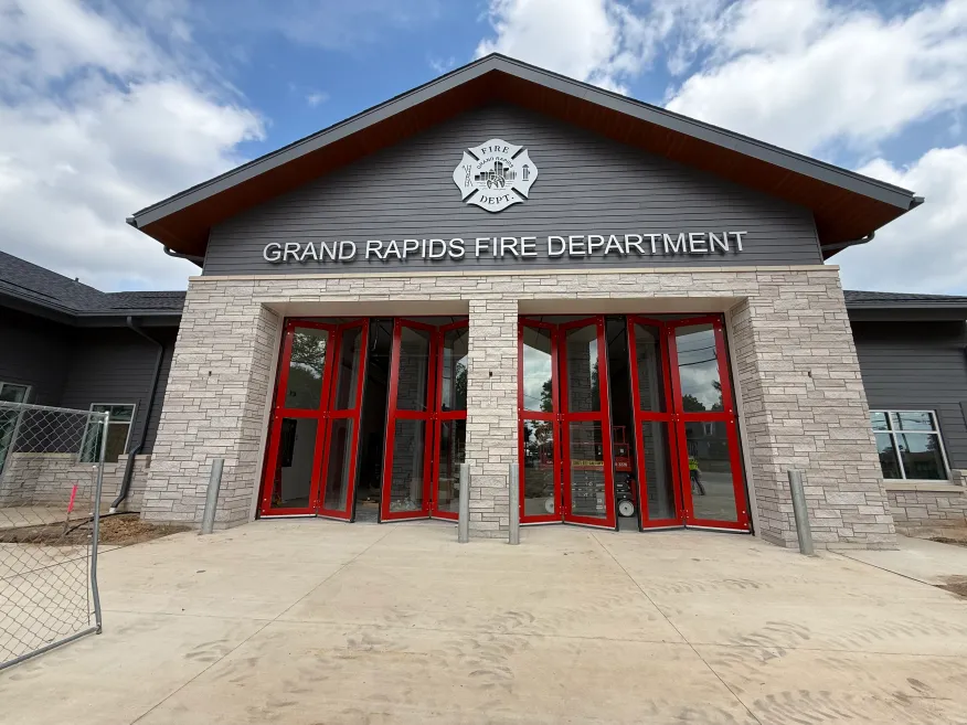 Sneak peek: New Grand Rapids Fire Department station nears completion