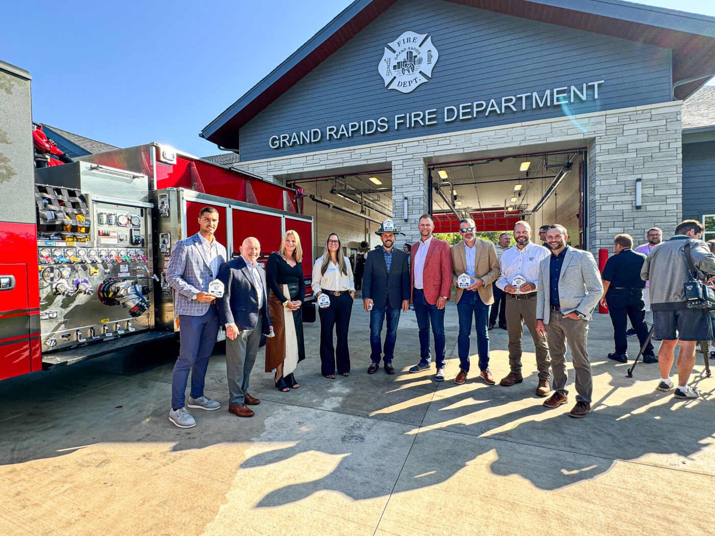 Grand Rapids Kendall Fire Station opening EV Construction