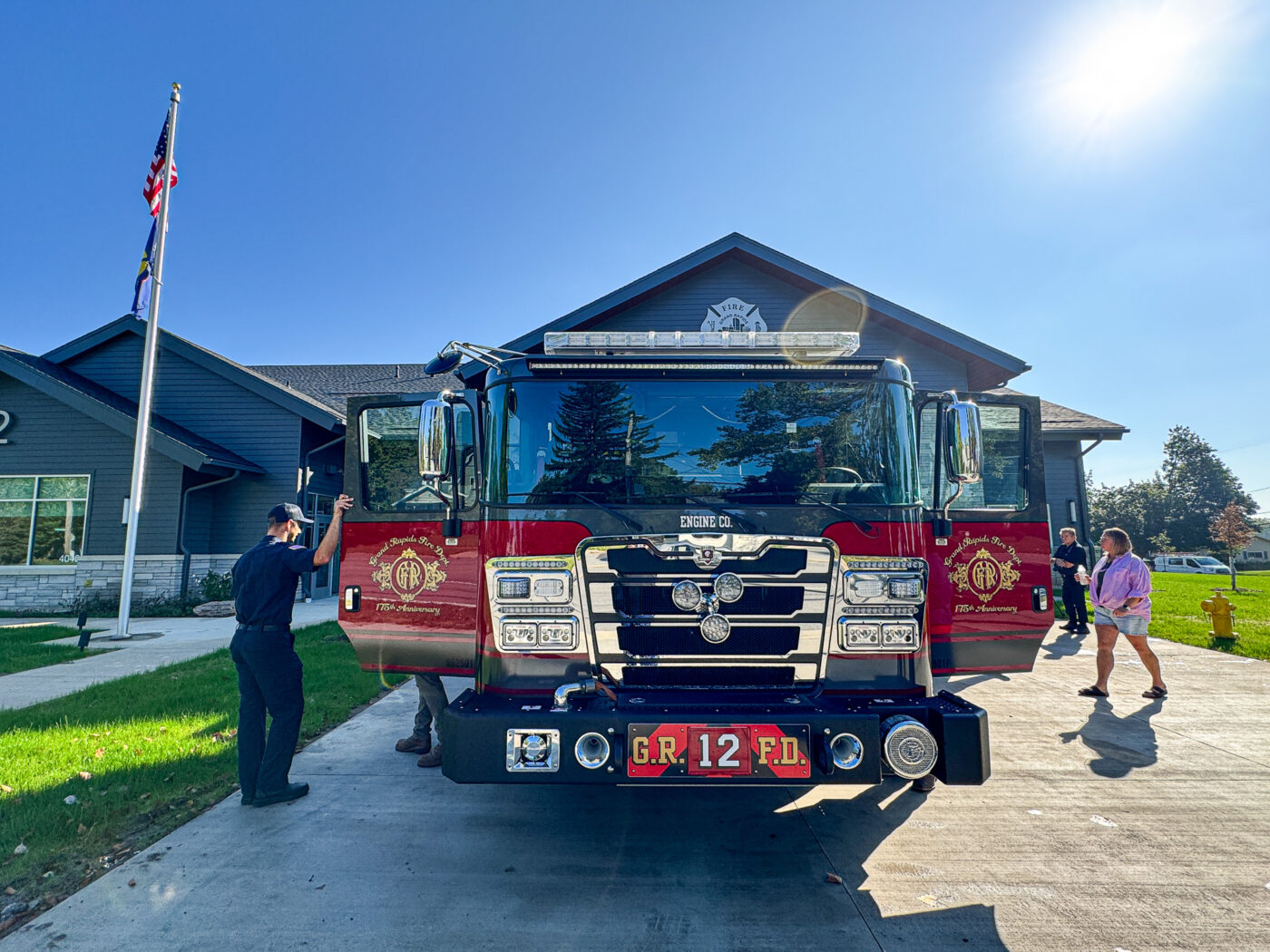 Grand Rapids Kendall Fire Station opening EV Construction