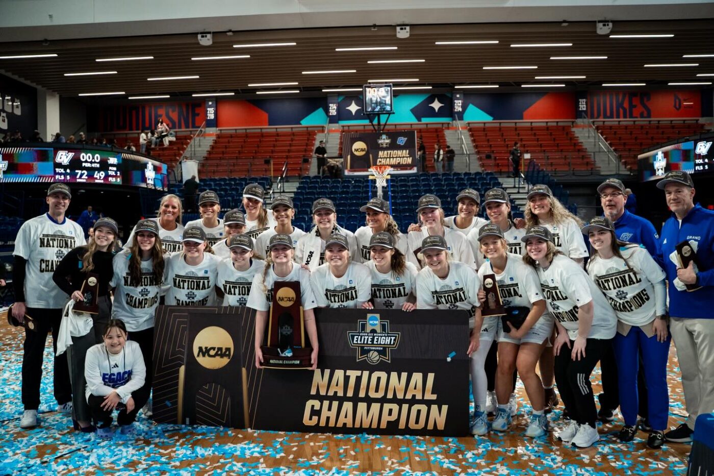 Paige Vanstee GVSU Women's Basketball National Champions 2026 EV Construction