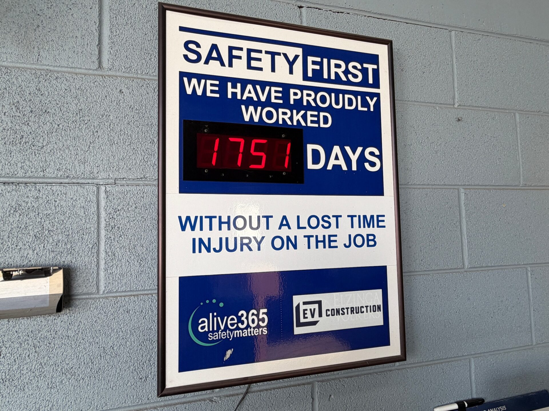EV Construction Surpasses 1,750 Days Without a Lost-Time Injury
