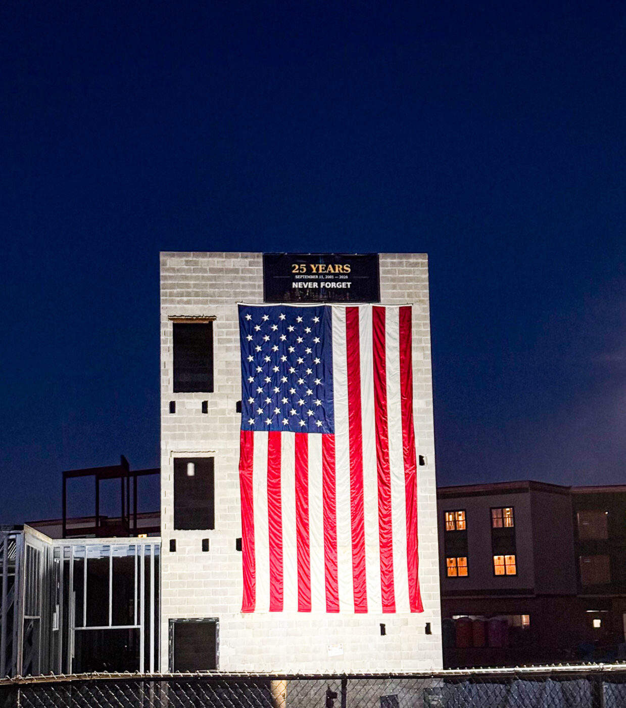 25th Anniversary 9/11 Tribute EV Construction Grand Rapids Michigan 